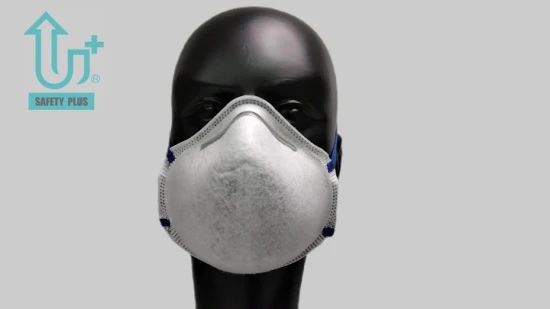 Maschera antipolvere DPI monouso 4 strati colore grigio senza protezione Maschera antipolvere per respiratore usa e getta all'ingrosso